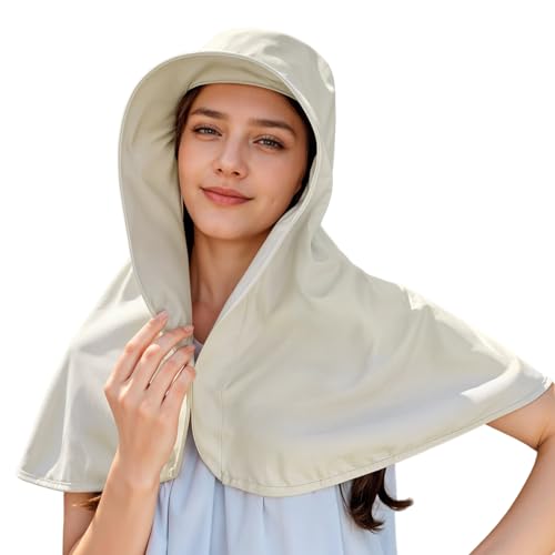 Image of SANNIDHI Sun Hat for Women UPF 50+ Wide Brim Neck Flap Hat for Outdoor