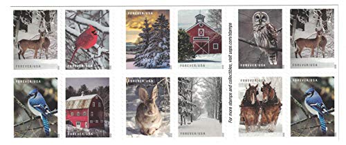 USPS Winter Scenes Stamps - Image 7
