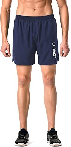 Image of Men's Workout Running Shorts Quick Dry Lightweight Gym Shorts with Zip Pockets S5Shorts