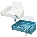 [Material seguro y duradero] Hecho de material plástico de primera calidad, con la almohadilla adhesiva de gancho fuerte, resistente y duradera, adecuada para cerámica, mármol, vidrio, metal y otras superficies lisas.
