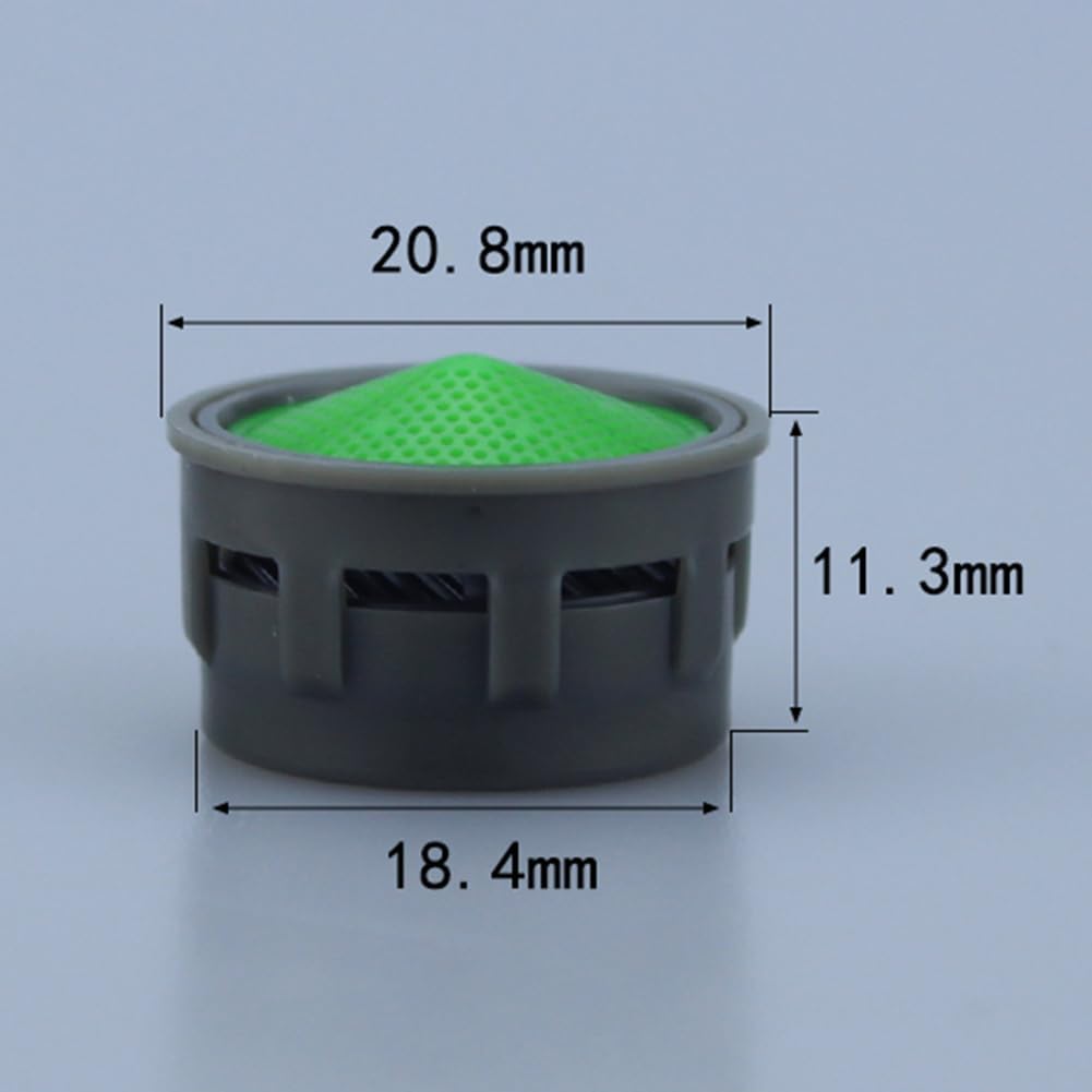 Aireadores de grifo de agua, paquete de 2 filtros de grifo para cocina y baño, aireador de grifo macho de 21 mm, piezas de repuesto antisalpicaduras que ahorran agua, mezclador eficiente rt