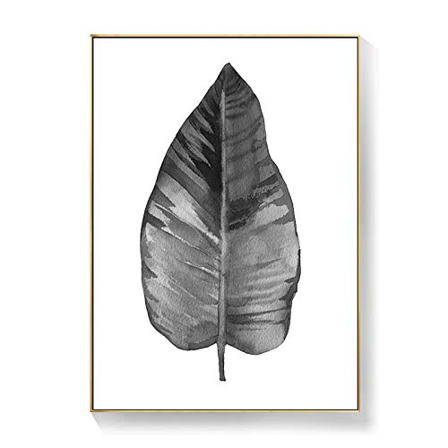 Affiches nordique feuilles noir et blanc pour habiller un mur vide sans charger la deco du salon