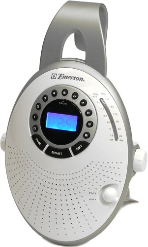 Emerson CK5859 Shower Radio with Clock (Discontinued by Manufacturer) Emerson CK5859 Shower Radio with Clock (Discontinued by Manufacturer)