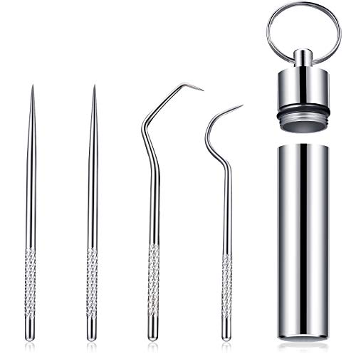 Black Friday - 70% OFF Portable Titanium Toothpicks Pocket Set Reusable Metal Toothpicks with Holder for Outdoor Picnic and Camping Black Friday - 70% OFF Portable Titanium Toothpicks Pocket Set Reusable Metal Toothpicks with Holder for Outdoor Picnic and Camping