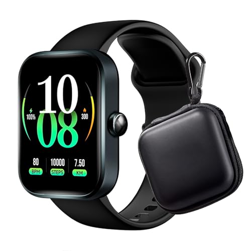 HollyWave Case Bag Estojo Portátil Watch 4 LS25 Preto, Design Elegante, Repartições Internas