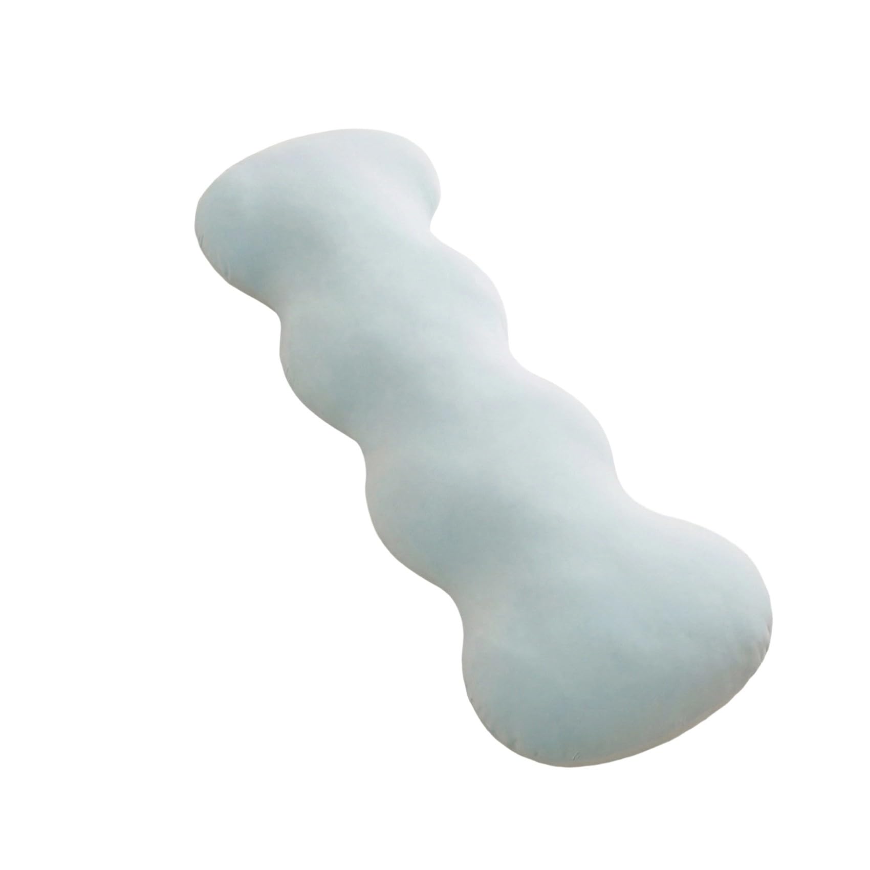 Kaeltsyn Lightweight Cooling Body Pillow Soft PP Cotton Filling Long with Washable Ice Silk Cover for Side Ventilation Comfort