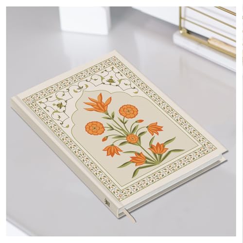Image of Hard Bound Notebook for Girls & Women | A5 Ruled Journal | 192 Pages | 80 GSM Premium Paper | Designer Laminated Cover | Ribbon Bookmark | Notebook for School, College, Office, Journaling & Note Taking (DM4013)
