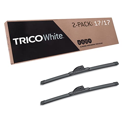 Image of TRICO White 17 inch + 17 inch Extreme Weather Premium Winter Automotive Replacement Windshield Wiper Blades (Set of 2), Passenger and Driver Side All-Weather Beam Wiper Blades for Select Vehicle Models