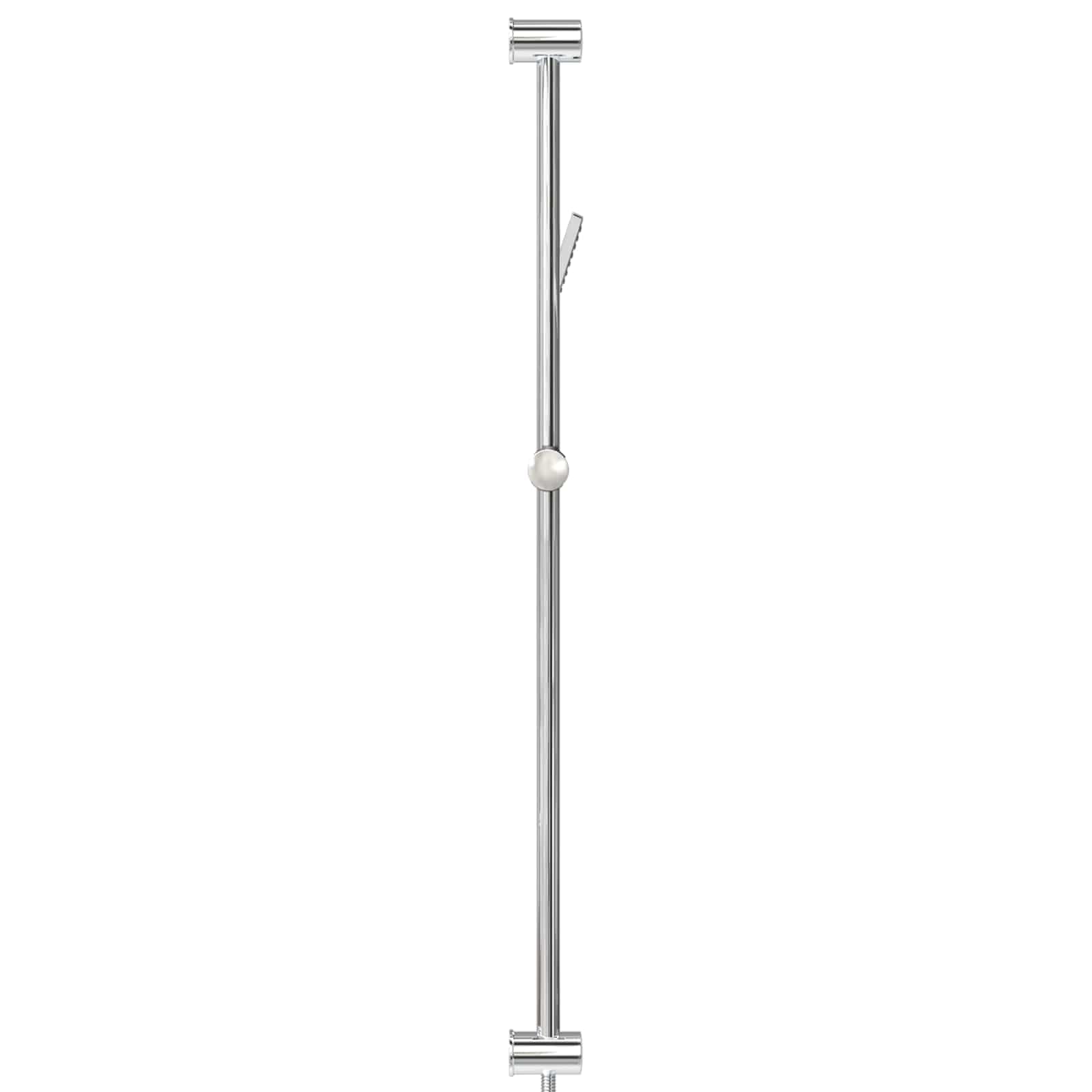 Sistema de ducha de acero inoxidable para baño, grifo de ducha montado en la pared con manguera de ducha de 150 cm, cabezal de ducha giratorio 360°, resistente a la corrosión, diseño cromado