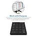 Macally 2.4G Wireless Numeric Keypad Keyboard for Laptop, Apple Mac iMac MacBook Pro/Air, Windows PC, or Desktop Computer with USB Receiver 22 Key Slim Number Pad Numerical Numpad - Black