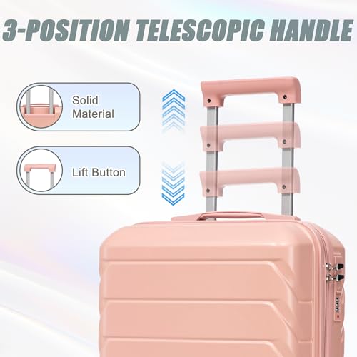 Image of Hardshell Luggage, Lightweight Durable ABS Suitcase, 20 /14 Inch Luggage