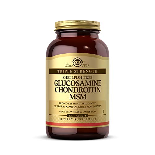 Solgar Triple Strength Glucosamine Chondroitin MSM, 120 Tablets - Promotes Healthy Joints, Supports Comfortable Movement - Shellfish Free - Gluten Free, Dairy Free - 60 Servings - image 1