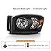 DWVO Headlight Assembly Compatible with 2006-2008 Dodge Ram 1500/06-09 Dodge Ram 2500 3500 Pickup Replacement Headlamp Driving Light Black Housing Amber Reflector Clear Lens