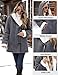 Yuson Girl Winterjacke Damen Lang Wintermantel Wildleder Fleecejacke Lose Winterparka Winter Warm Cardigan Outwear Einfarbig Kapuzenjacke mit Kapuze und Seitentaschen(Dunkelgrau, L)