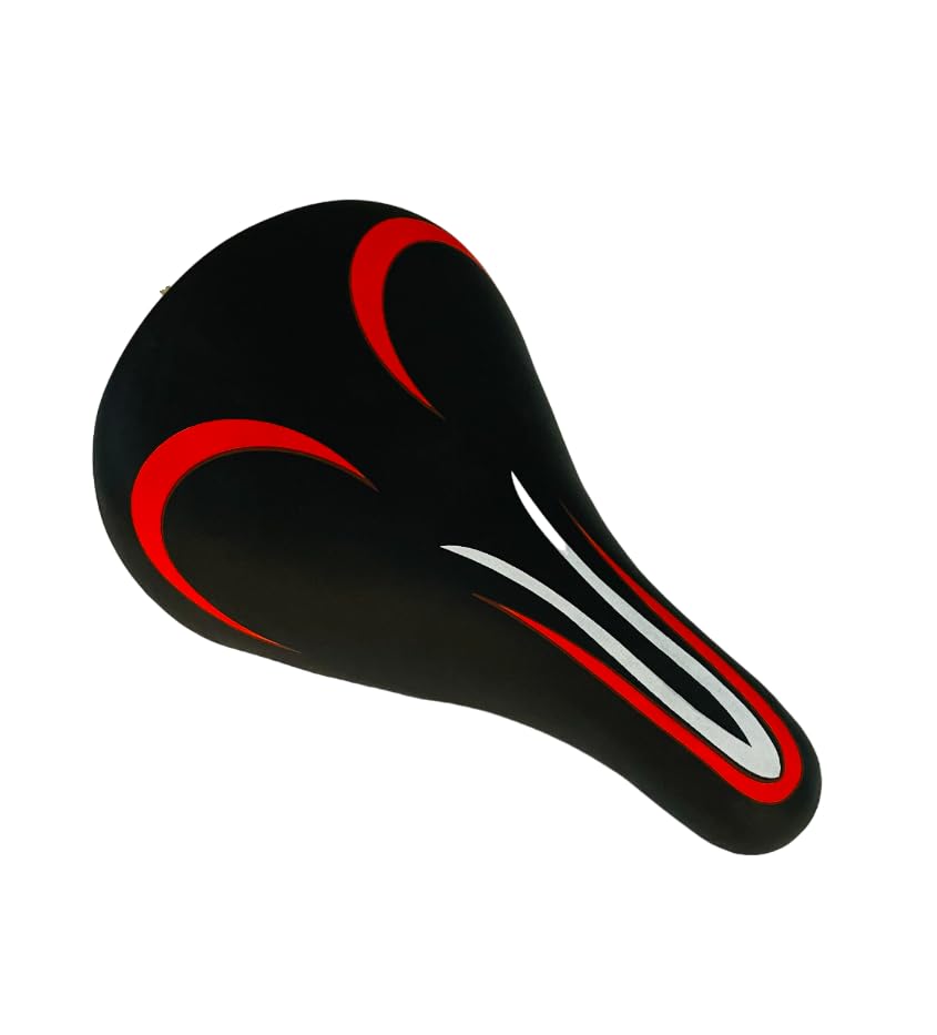 Cycle Kids Seat for Bicycle 14-20 Inch MTB Child Saddle Complete PU Cushion Compatible with 14T 16T 20T Bicycles in Multicolor (Red)-image-34
