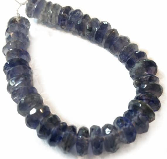 Iolite rondelles de 7mm pour créer vos propres bijoux de vacances bohèmes