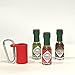 Mini Tabasco Hot Sauce Keychain - Includes 3 Mini Hot Sauce Bottles (.35oz) With Travel Hot Sauce Key Chain - Red Tabasco Hot Sauce - Tabasco To Go