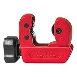 PLOWFAR Tubing Cutter 1/8-inch to 1-1/8-inch（3-30mm）Adjustable Zinc Alloy Pipe Cutter for Cutting Copper and PVC Tubing