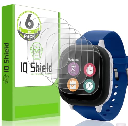 IQShield 6 Pack Screen Protector for Verizon Gizmo Watch 2 Easy Install Ultra Thin Smudge Resistant Anti-Scratch Anti-Bubble Clear TPU Film