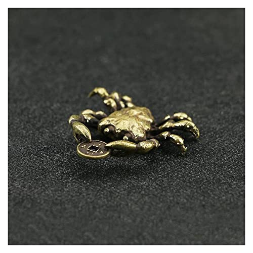 Porte-clés en laiton crabe, un porte-bonheur en cuivre pour la maison