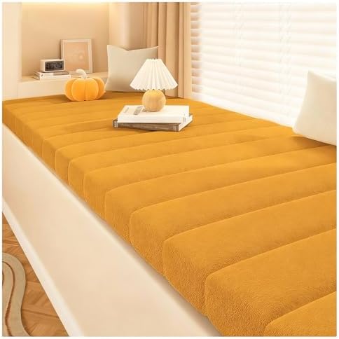 LUXUCURE Customised Cushions for Indoor Bench, Shoe Bench Cushion – Entrance and Hallway, Removable Cover, Scratch Resistant, Non-Slip, Thickness 4CM