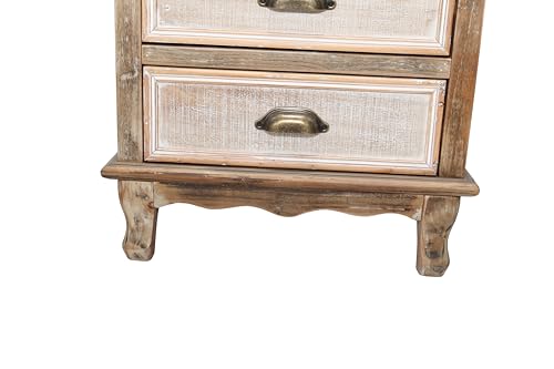Image of LKTART 55 inch Tall Kitchen Pantry Cabinet,Narrow Storage Cabinet with Drawers | Solid Wood Frame;Farmhouse /French Country Narrow Corner Glass Display Cabinet;Narrow Storage Cabinet;Tall Accent Cabinet
