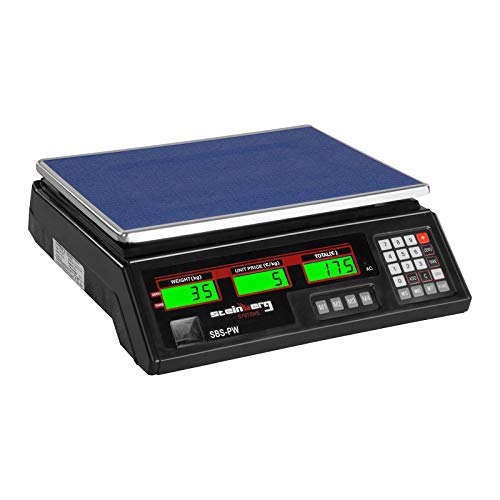 Steinberg Systems Bilancia da Banco di Controllo Professionale SBS-PW-352B (a 35 kg, Precisione 2 g, Display al LED,...