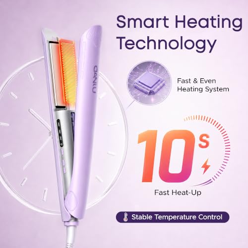 DANJU 1 Cool Mist Flat Iron Steam Hair Straightener for Less Heat Damage - image 7