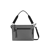 Sherpani Mei, Anti Theft Crossbody Purse, Lightweight Cross Body Bag, Handbags, Fashion Trio Bag for Women with Metal Hardware, Travel Gift for Women (Granite)
