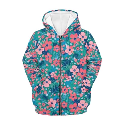 Pinupub Comfy Zip Up Hoodie Coat Boys Girls Fashion Cute School Workout Long Sleeve Hoodies Jacket