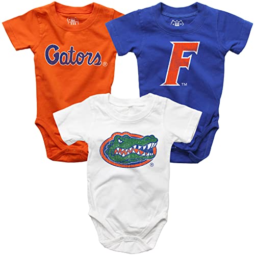 Image of Wes and Willy Baby Florida 3 Pack Bodysuits 6M
