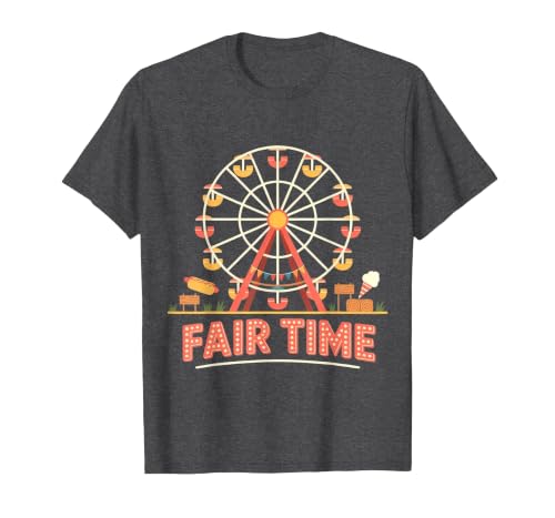 Fair Time County Fairgrounds T-Shirt, Men, Dark Heather Grey, XX-Large