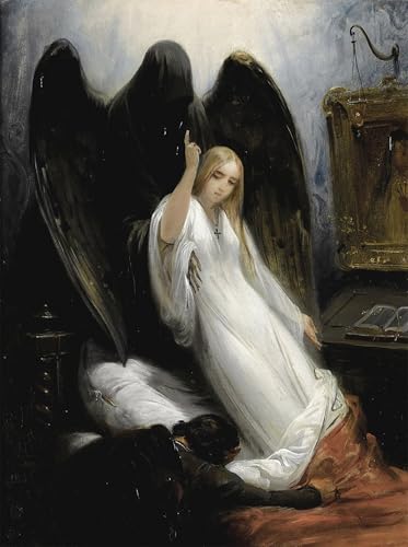Cuadro de Horace Vernet ZHAOSHAN para eliminar paredes vacías con arte clásico emotivo 60x90