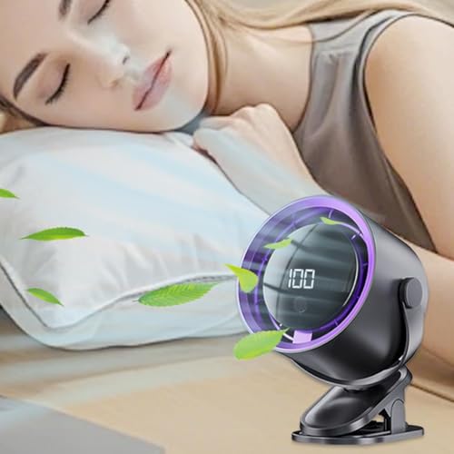 Ventilador portátil de mano y cochecito con cuello ajustable para viaje 6