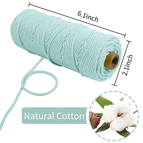 LEREATI Macrame Cord 2mm x 100m, Thick Macrame Rope Natural Cotton Rope Craft String - Image 2