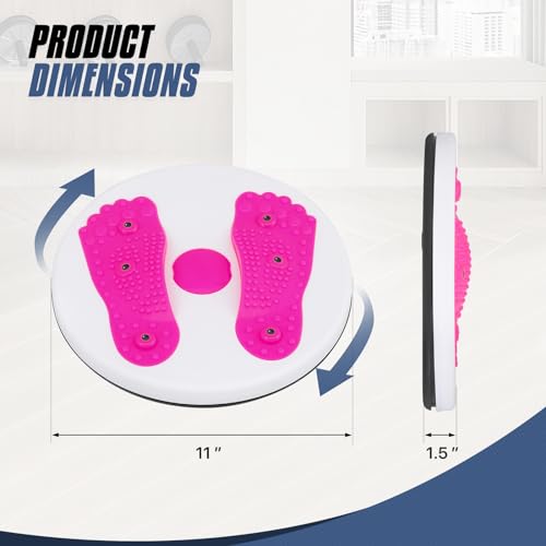MADOG Ab Twister Board, disco de torção de cintura de 28 cm para exercícios aeróbicos, suave e silen