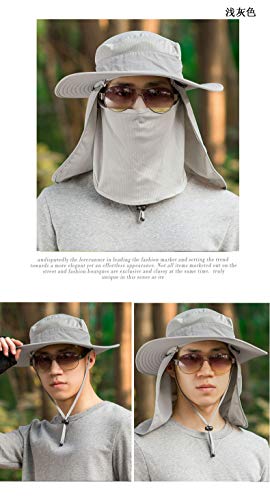 Shanghai Story Outdoor Sun Cap Upf 50+ Uv Sun Protection With Neck Flap Face Cover Mask Red #TOP7
