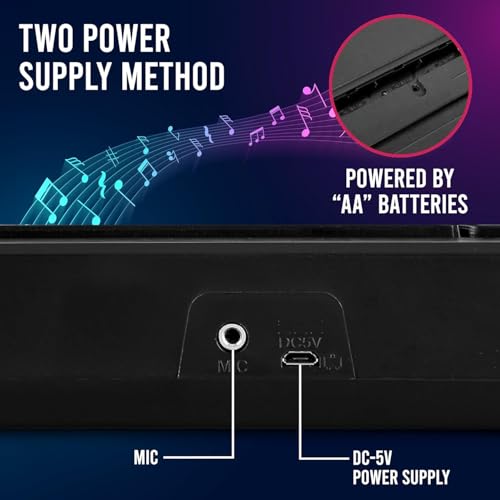 Image of MiniExplorer Kids Piano Keyboard with Mic | 37 Keys, 8 Rhythms, 8 Tones & 6 Demo Songs | Electronic Musical Toy for Boys & Girls Age 2-5 | Educational & Recording Keyboard for Beginners