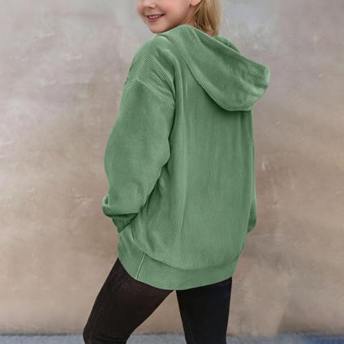 Girls Oversized Hoodies Plain Cute Hoodie Kids Long Sleeve Baggy 𝗛ooded Sweatshirts Pullover Jacket3