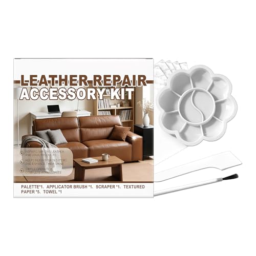 Reparaturset für Ledermöbel | Pflegemittel für Geldbörsen | Leder-Kratzer-Reparatur-Set, für Mieter, Heimwerker, Vermieter, Sammler, Heimbüro, Wohnung, Limousine, LKW, Jacke, Stiefel, Geldbörse, Gepäc