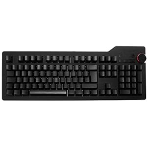 Das Keyboard 4 Ultimate Soft Tactile I Cherry MX Blue Click Tastenschalter I unbeschriftete mechanische Tastatur für Extrem-Tipper und Hardcare-Gamer IMultimedia Taste für Mediensteuerung I EU Layout