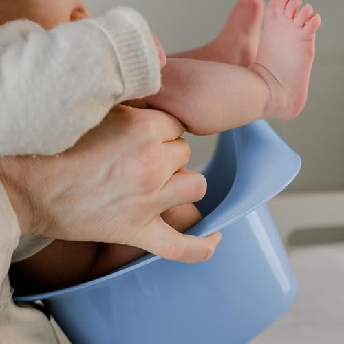Kindsgut Abhaltetöpfchen für Babys, Babytopf WC/Klo, hochwertige Qualität und dezente Farben, abhalten und windelfrei, Taubenblau