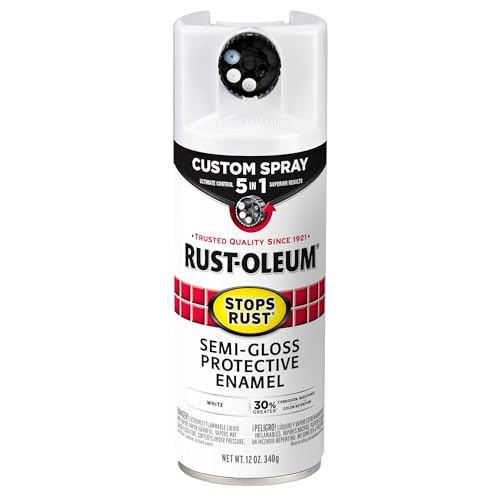 Rust-Oleum Stops Rust Custom 5-in-1 Spray Paint Semi-Gloss White