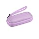 AGPTEK Tragetasche, Reise Tasche Case Hülle Etui, Eva Reißverschluss case für Diktiergerät, 2.4 Zoll MP3 Player, USB Stick, Earphones JBL Tune 110, Sandisk SD Karte, U-Disk, Lila