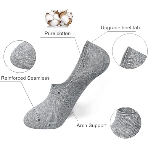 Image of 4 Pairs /6 Packs Ankle Socks Women Mens No Show Thin Athletic Running Low Cut Short Sock Anti-slip