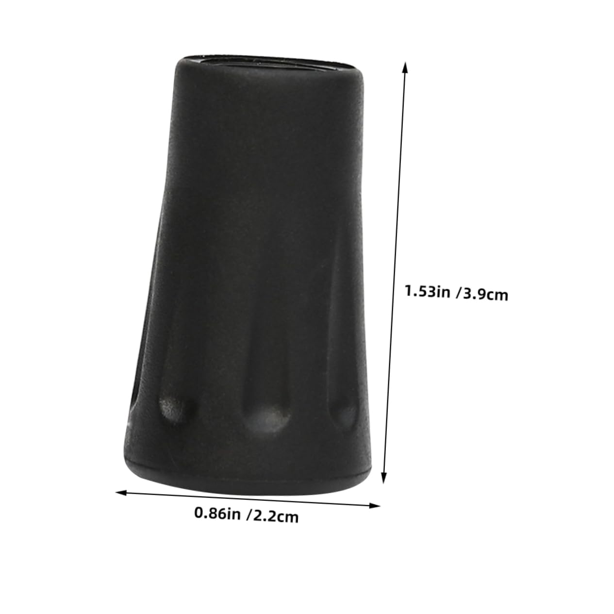 IWOWHERO 10pcs Walking Sticks Tips Replacement Trekking Poles Boot Tips Black Crutch Accessories Walking Stick Tips Rubber
