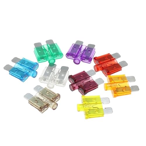 10PCS 5A 10A 15-40A Auto Fuse Inserts Car Insurance Tablets Fuse with Lamp(10A) miniatura 1