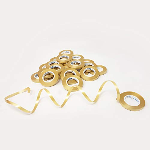 Image of AMFIN Curling Ribbons for Balloons - Golden (Pack 24)