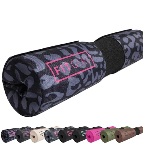 Image of FITGIRL - Squat Pad and Hip Thrust Pad for Leg Day, Barbell Pad Stays in Place Secure, Thick Cushion for Comfortable Squats Lunges Glute Bridges, Olympic Bar and Smith Machine