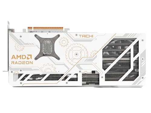 Image of ASRock AMD Radeon RX 9070 XT Taichi White 16GB OC Graphics Card, RDNA 4, 3100 MHz Boost, 16GB GDDR6, 3X DisplayPort 2.1, LCD Info Center